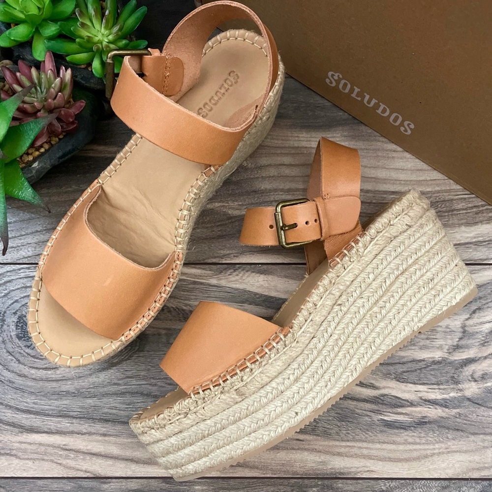 NIB Soludos Minorca Platform Espadrille Sandal